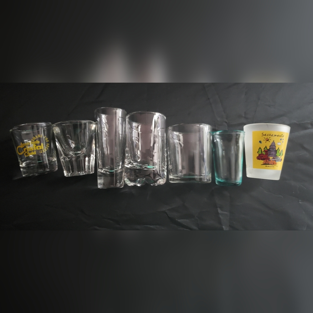 Lot of 7 Shots Glasses